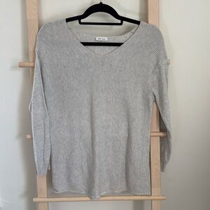 Slightly Gray V Neck Sweater